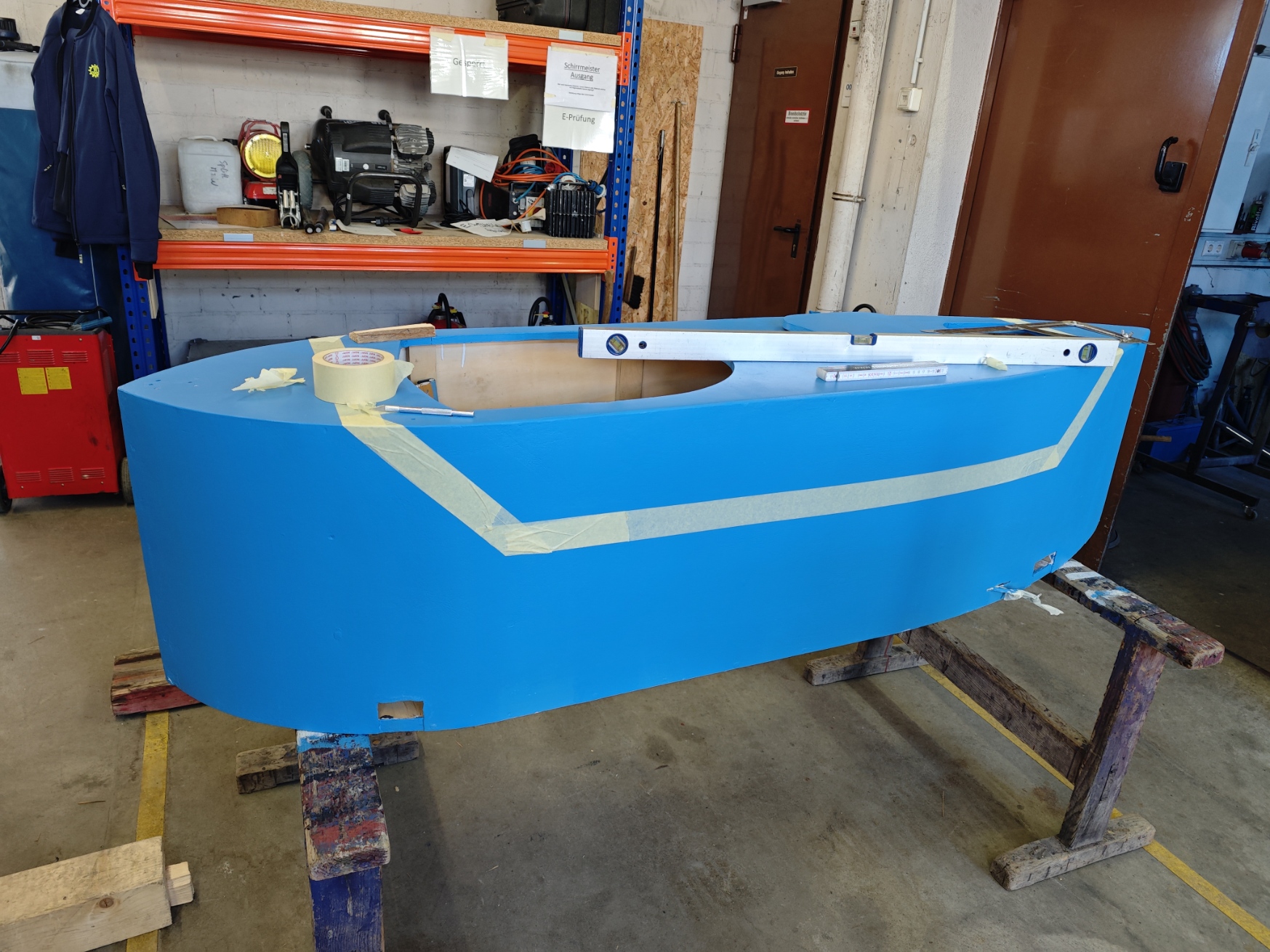 Seifenkiste in Aufbau